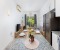 Large dining counter with open living room
