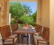 Beutiful terrace with dining table and chairs