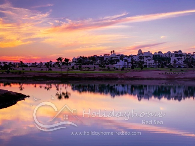 Ancient Sands Resort at sunset