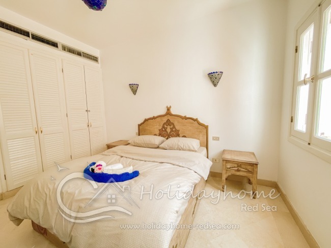 Bedroom with big wardrobe