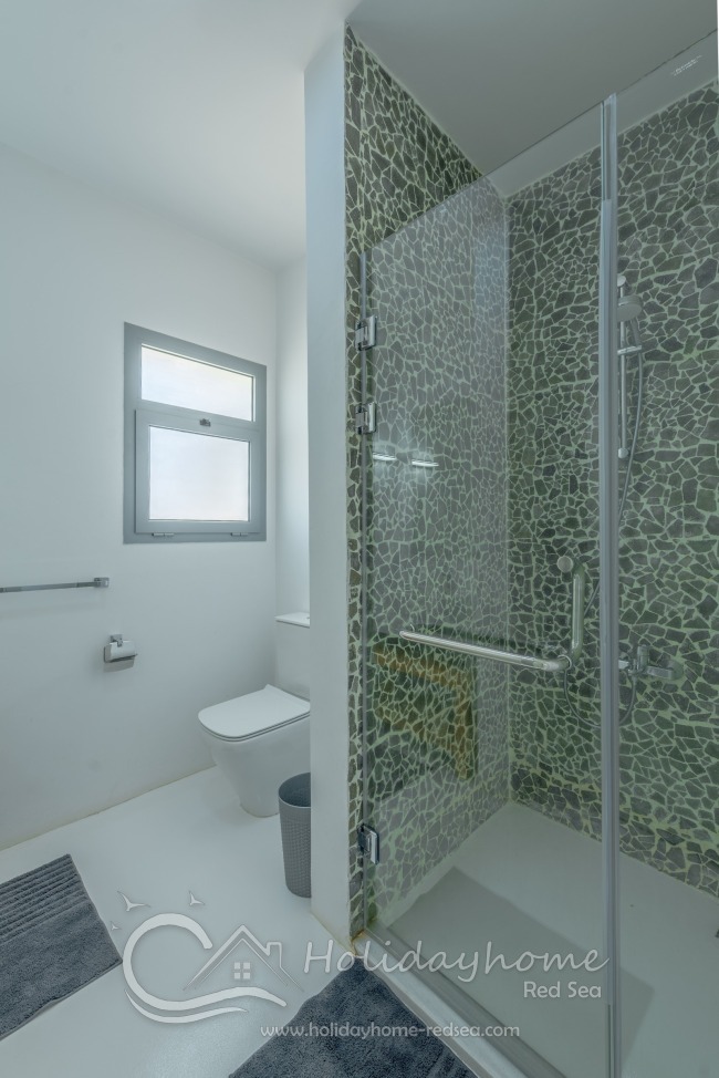 Second bathroom with spaceful shower