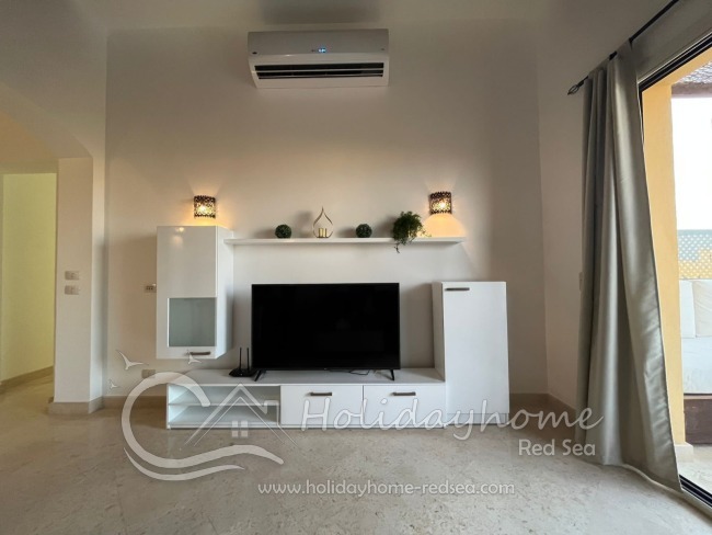 55inch smart TV in a comfy living room