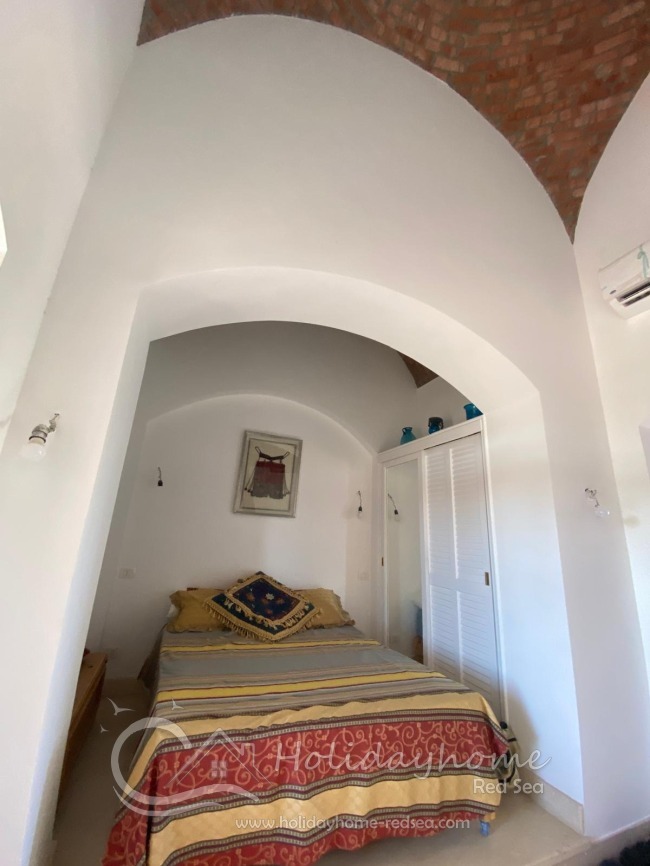 Comfortable bed and wardrobe