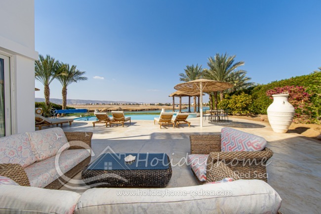 Terrace with cozy sitting area