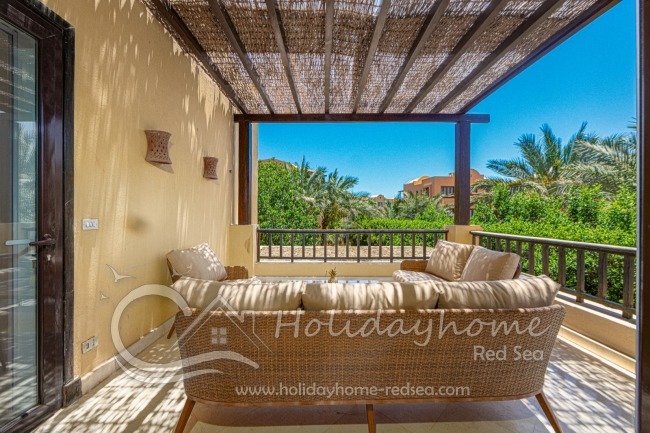 Nice terrace with beautiful outdoor furniture