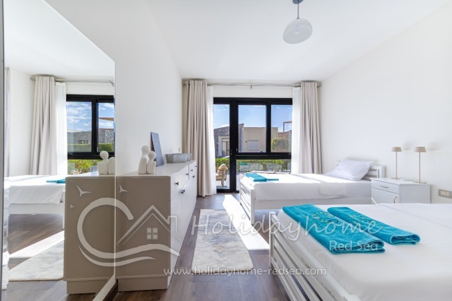 Beautiful bedroom with access to the terrace