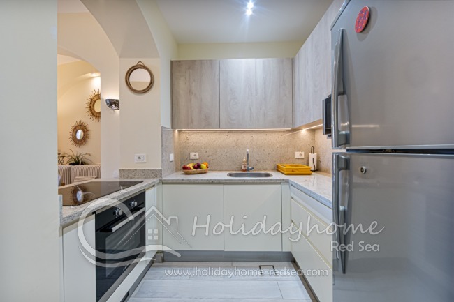 Modern kitchen with cooking island 