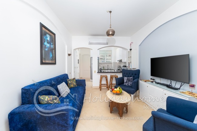 Living room with open kitchen 