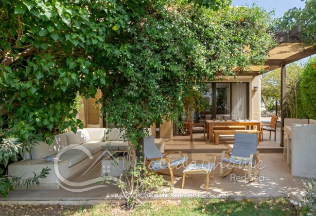 Terrace with a private garden offering additional privacy